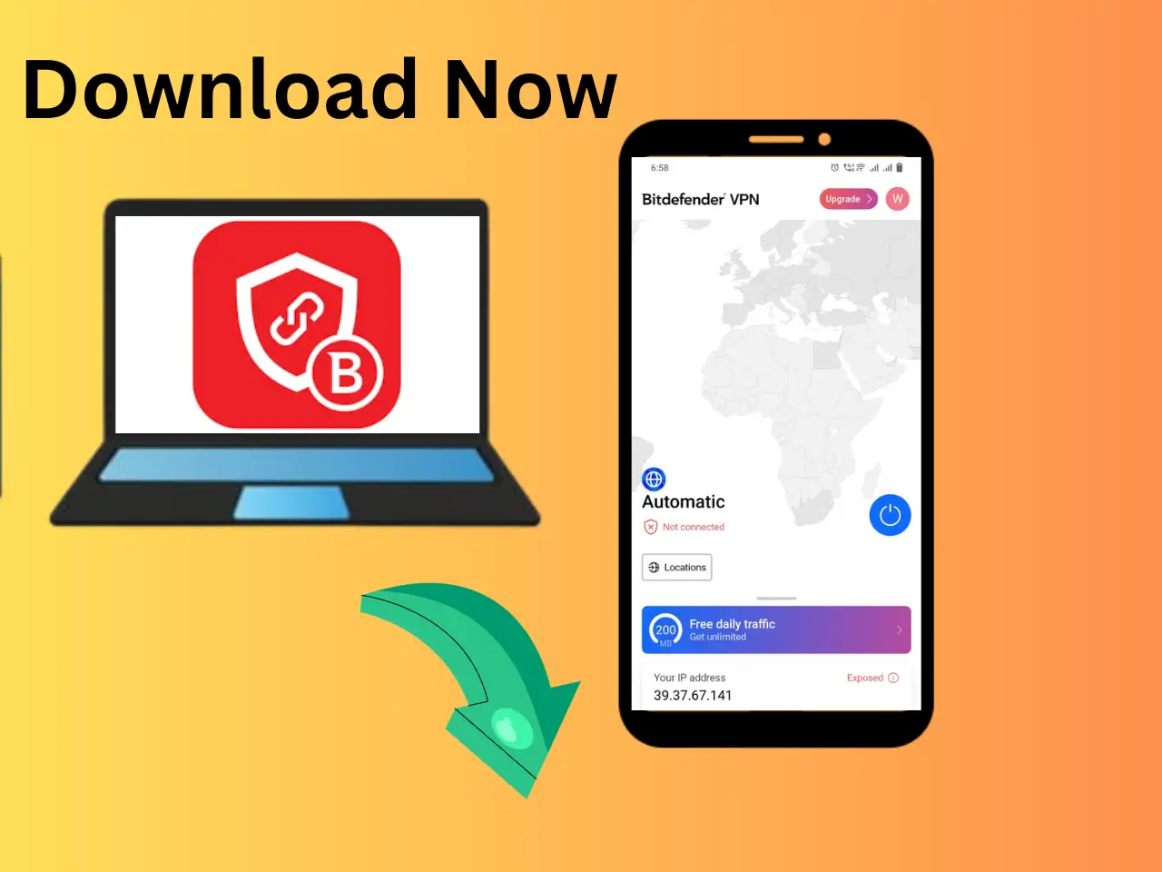 Bitdefender VPN is a fast and steady VPN app 2nr premium Apk Free